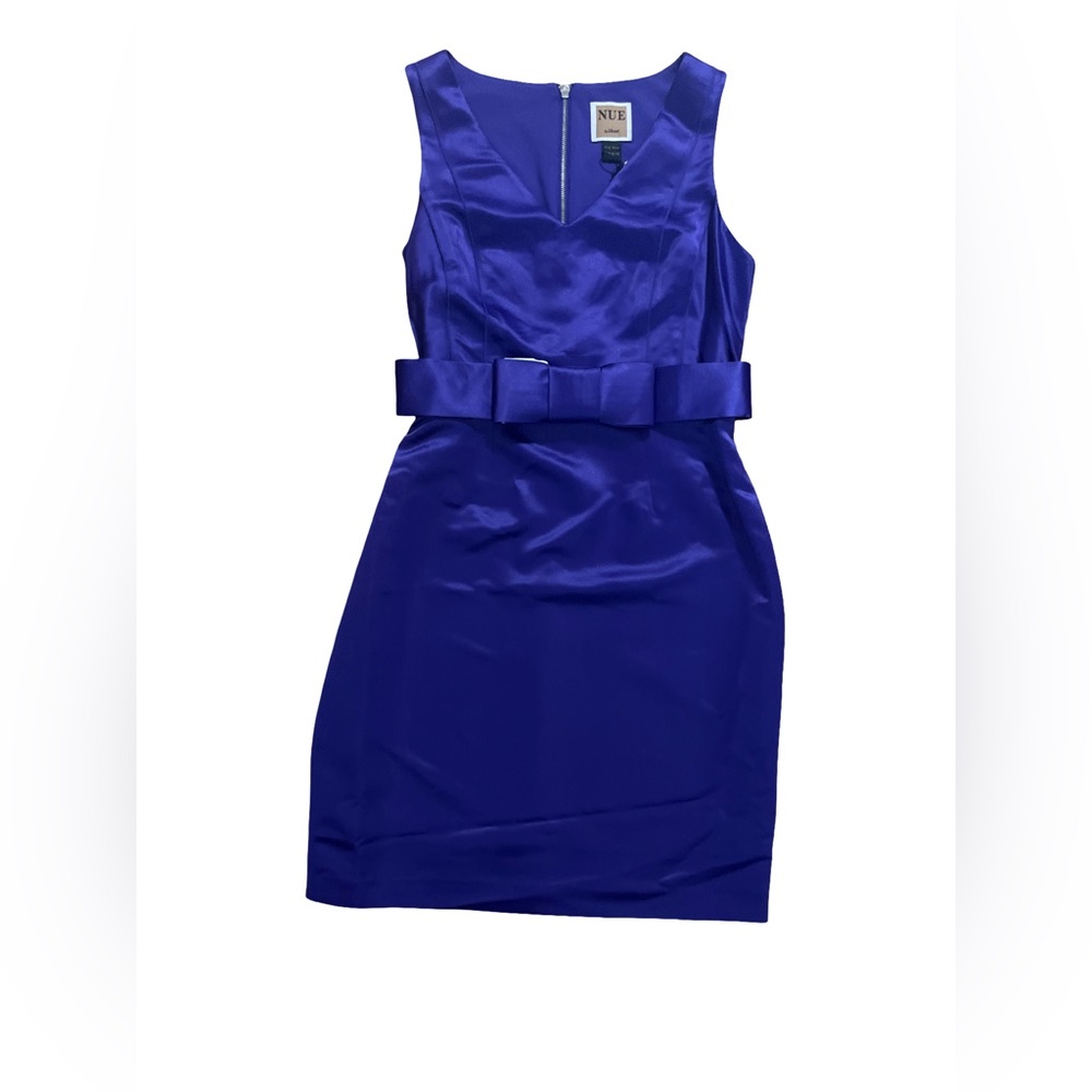 Nue by Shani sold at Nordstrom NWT Plum Cocktail Dress with Bow Detail Size 10 - Picture 5 of 13